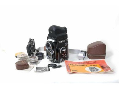 Antique Rollie 2.8F Planar with prism